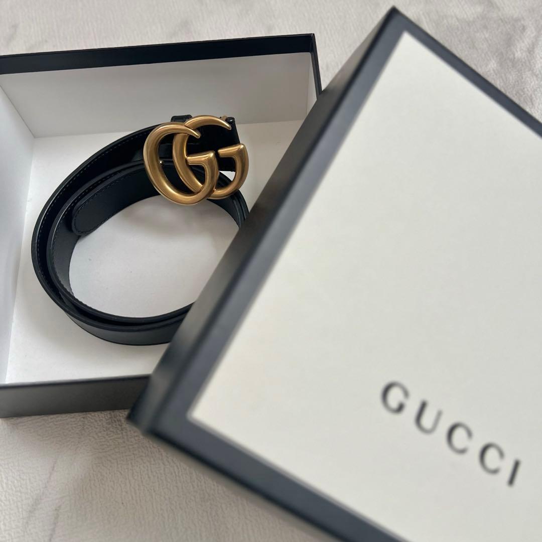 箱付き GUCCI ベルト GG Gマーク レディース