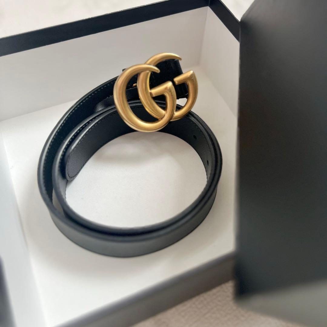 箱付き GUCCI ベルト GG Gマーク レディース