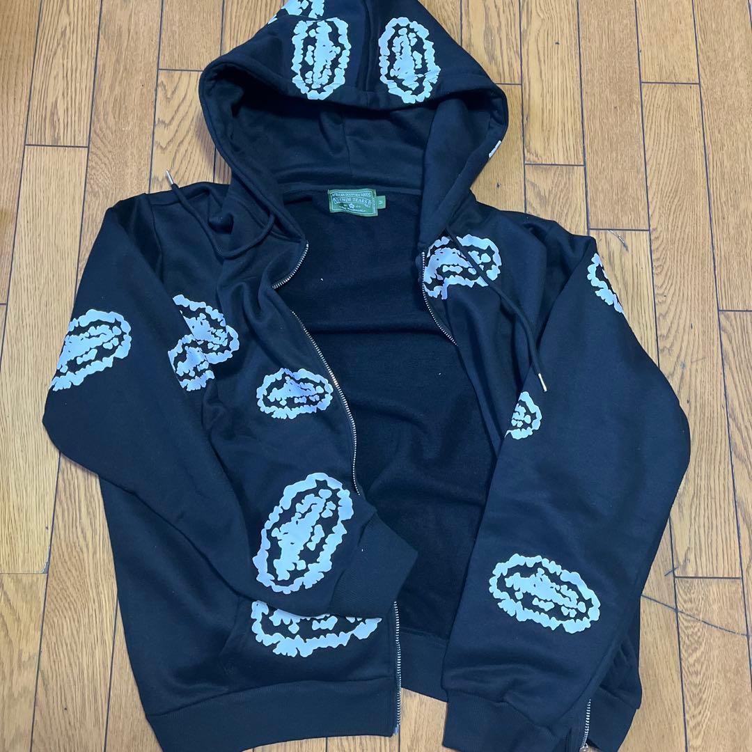 Corteiz Denimtears コラボ　 フルジップパーカー