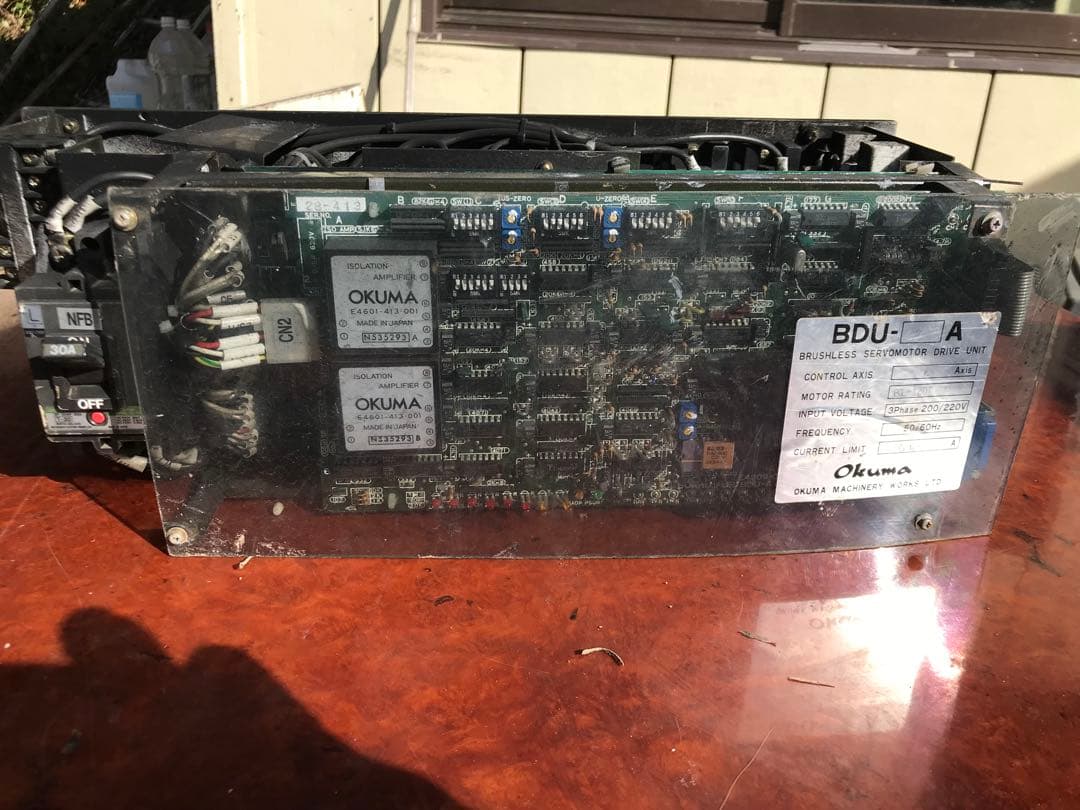 電源ユニット OKUMA BDU-??A RUSHLESS SERVOMOTR DRIVE