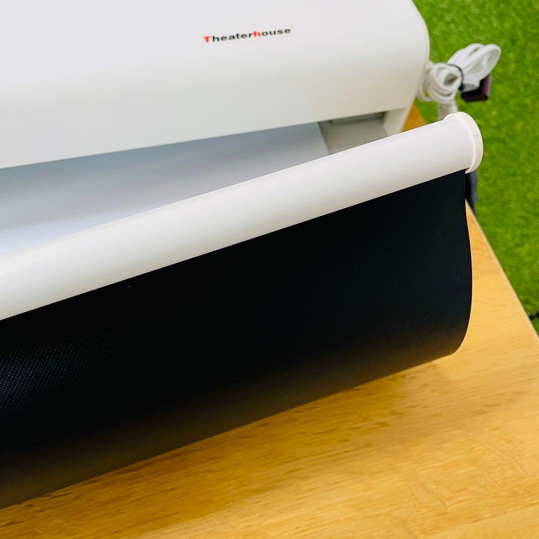 【美品】TheaterHouse 80インチ 電動スクリーン リモコン付