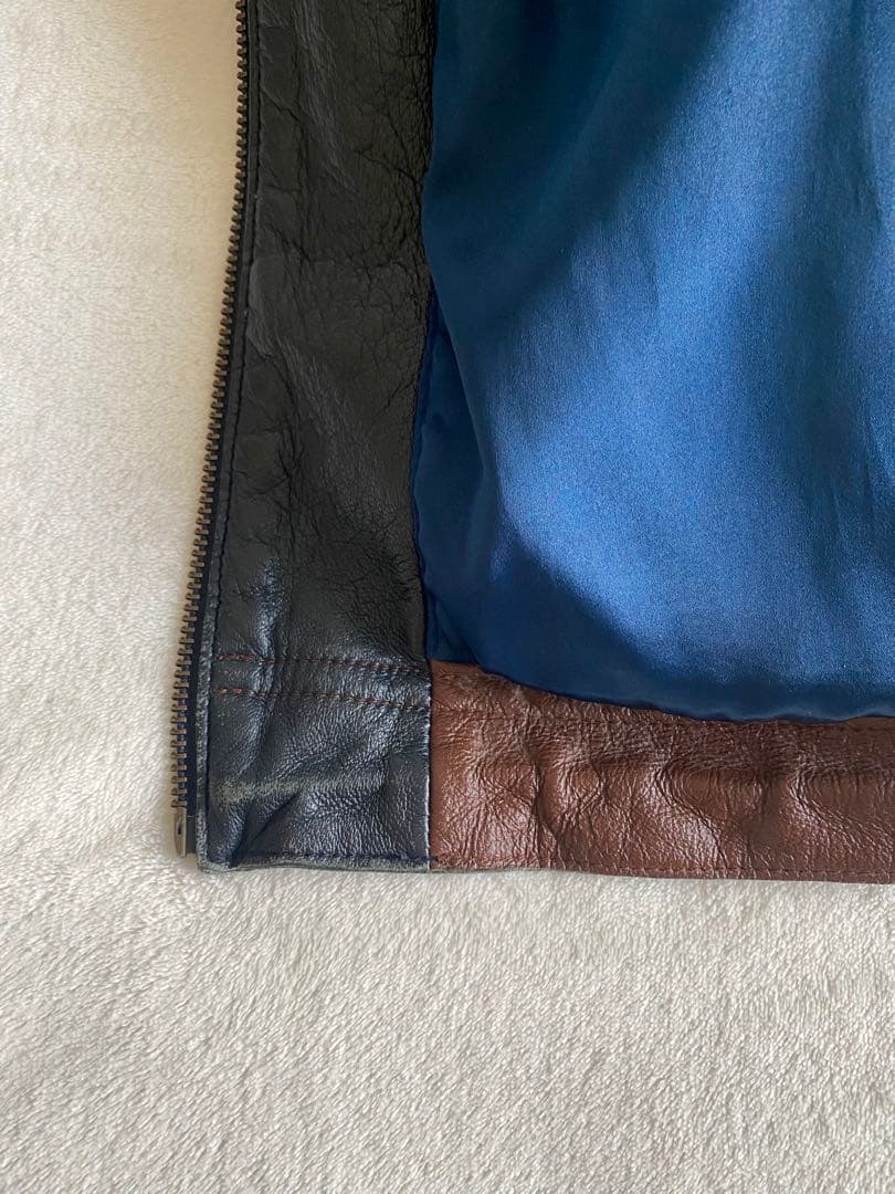 sina cova フーディレザージャケット