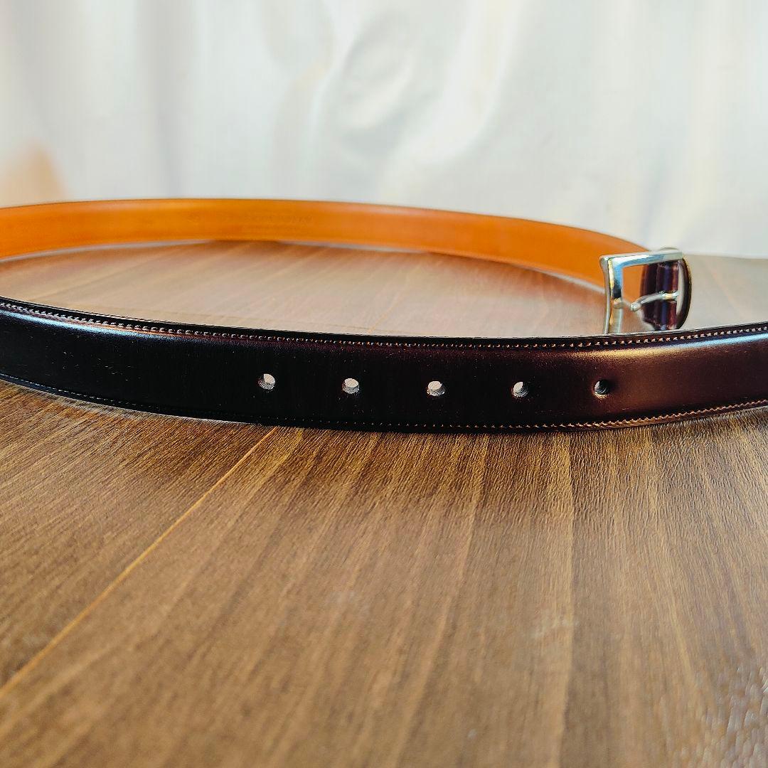 【極艶極美品】THE CORDOVAN　鎌倉シャツ 極上バーガンディドレスベルト