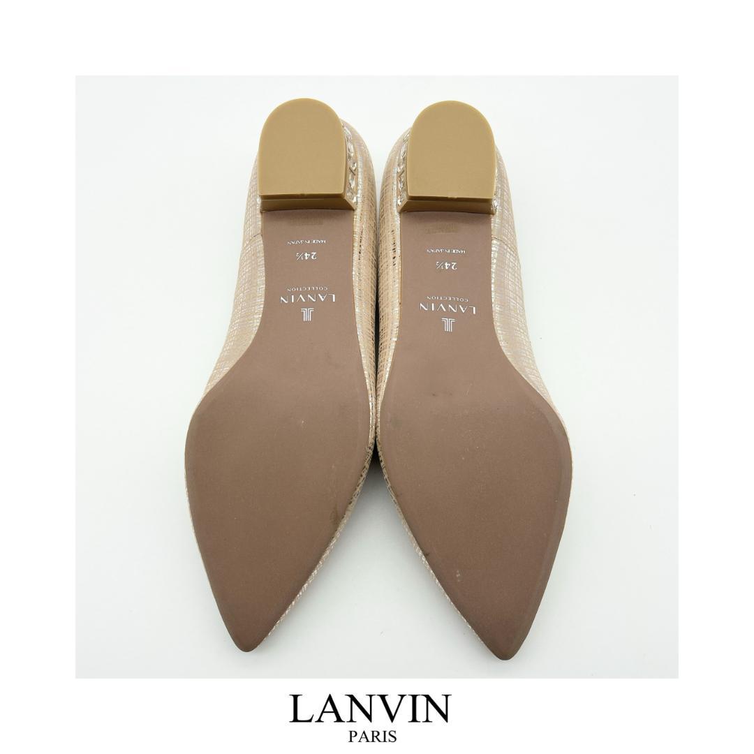 LANVIN COLLECTION 未使用 ランバン フラットパンプス ビジュー