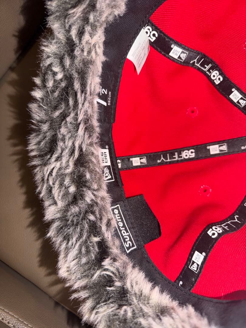 【未使用】Supreme レッド ベースボールキャップ 7 1/2