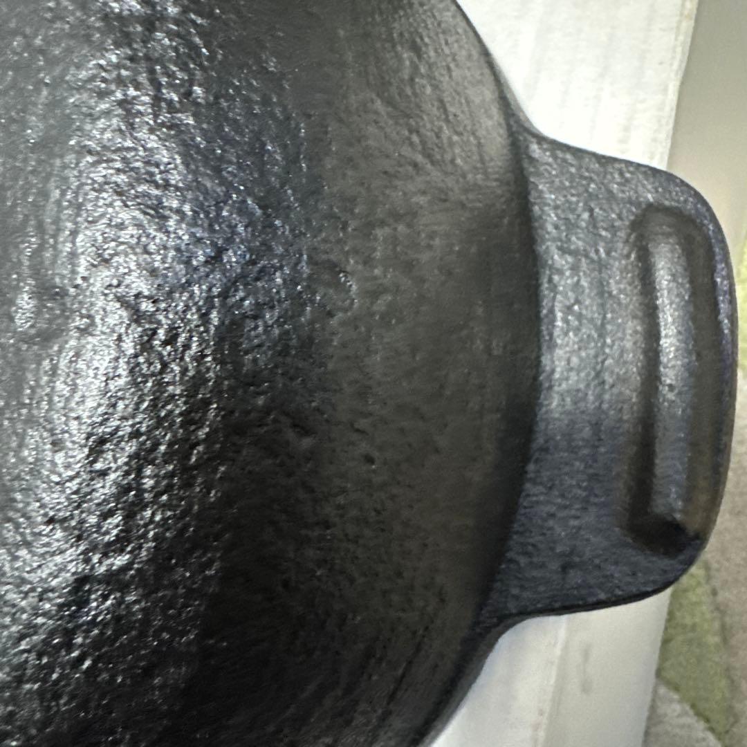 未使用！ 山王堂謹製 久慈砂鉄鍋 天ぷら鍋 廃業 入手困難 希少品 美品！！