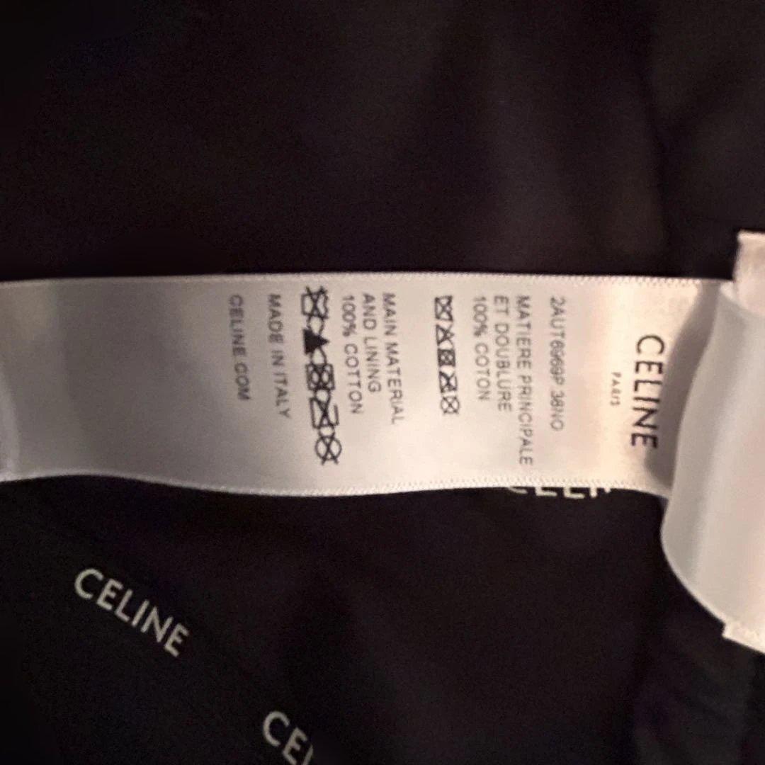 【未使用】CELINE ブラック ベースボールキャップ M