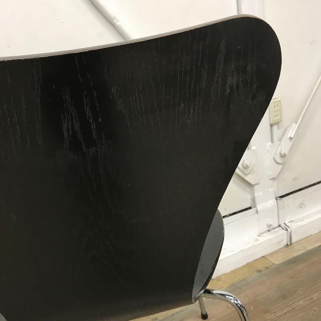 【訳あり・傷多数】 FRITZ HANSEN　セブンチェア　ブラック系　③