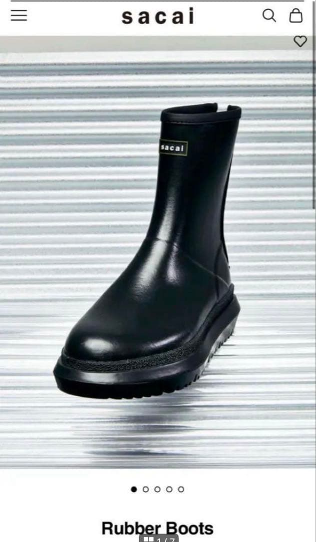 ★新品★ sacai サカイ 25AW Rubber Boots ラバーブーツ