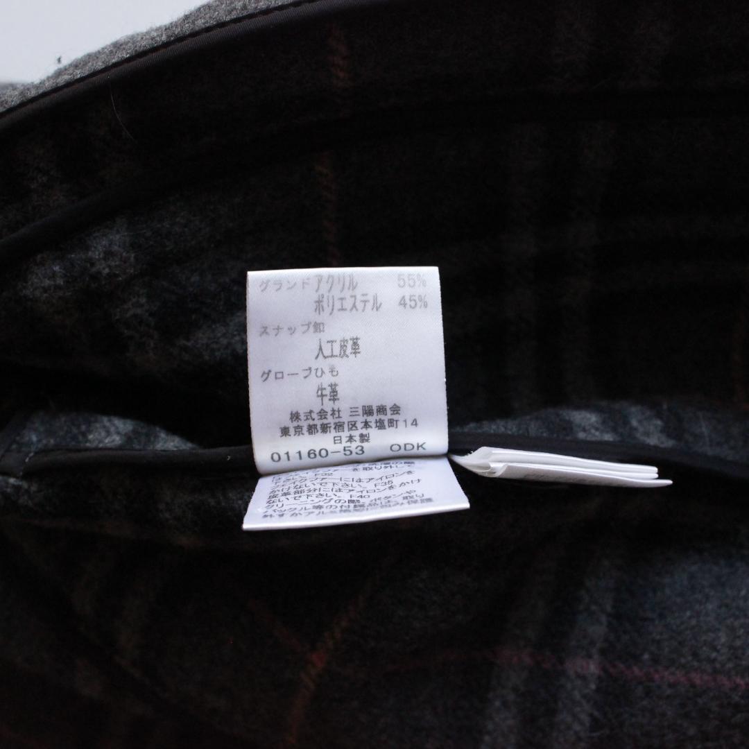 BURBERRY BLUE LABEL ノバチェックダッフルコート S ファー