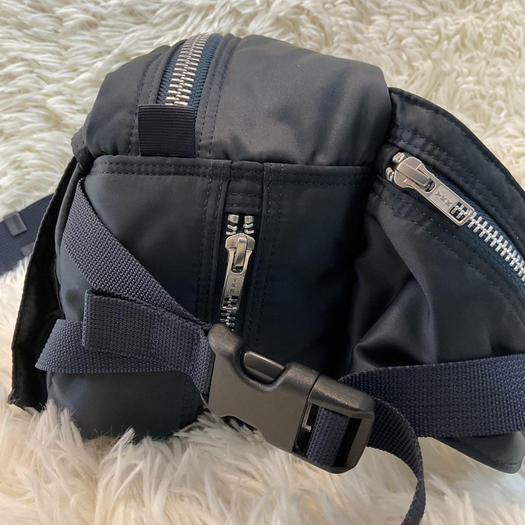 美品♪HEAD PORTER ヘッドポーター ウエスト ボディバッグ ネイビー