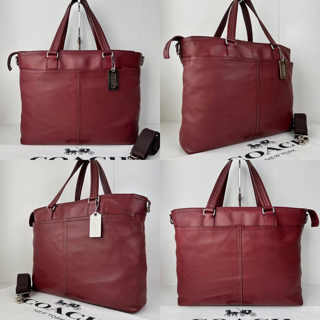 ✅【格安】 メンテ済み コーチ　トートバッグ　ビジネスバッグ　COACH レザー