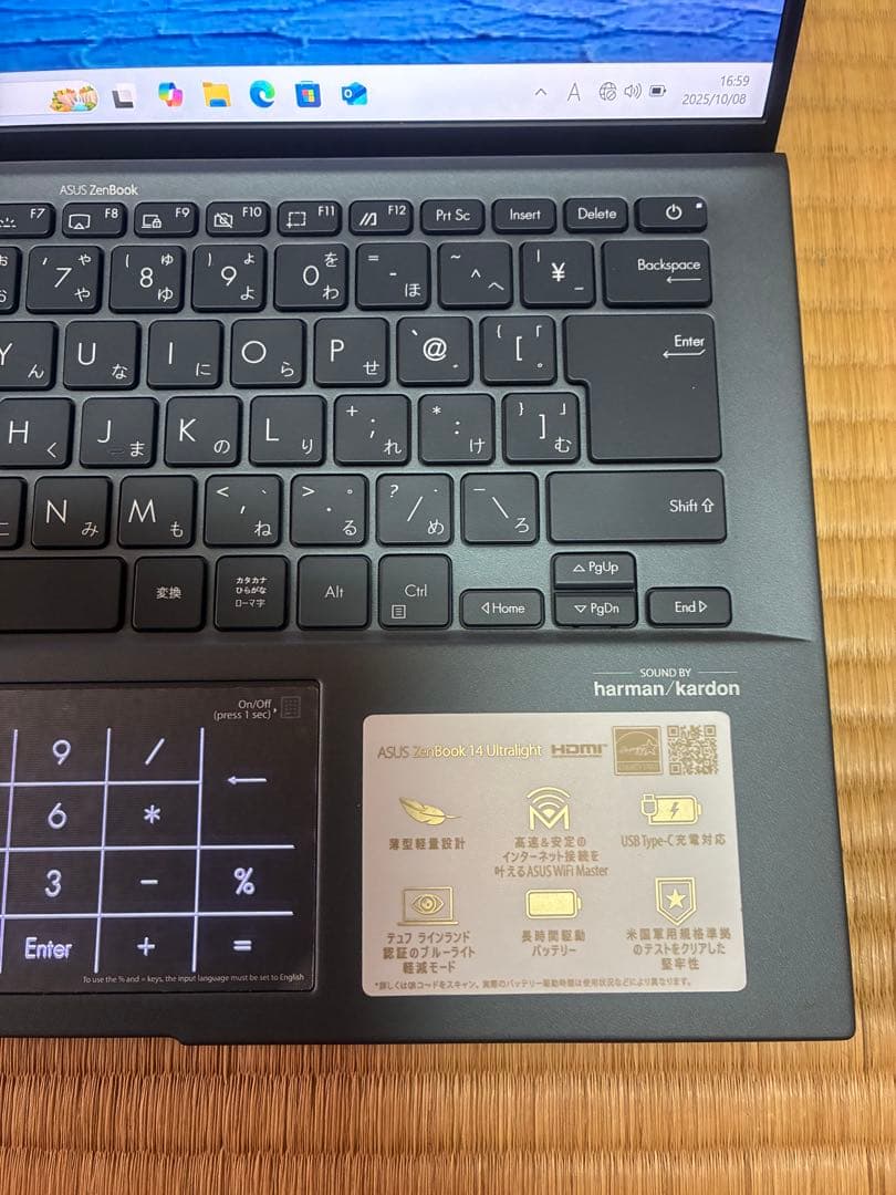 asus Zenbook 14 ultra light UX435 ほぼ未使用品