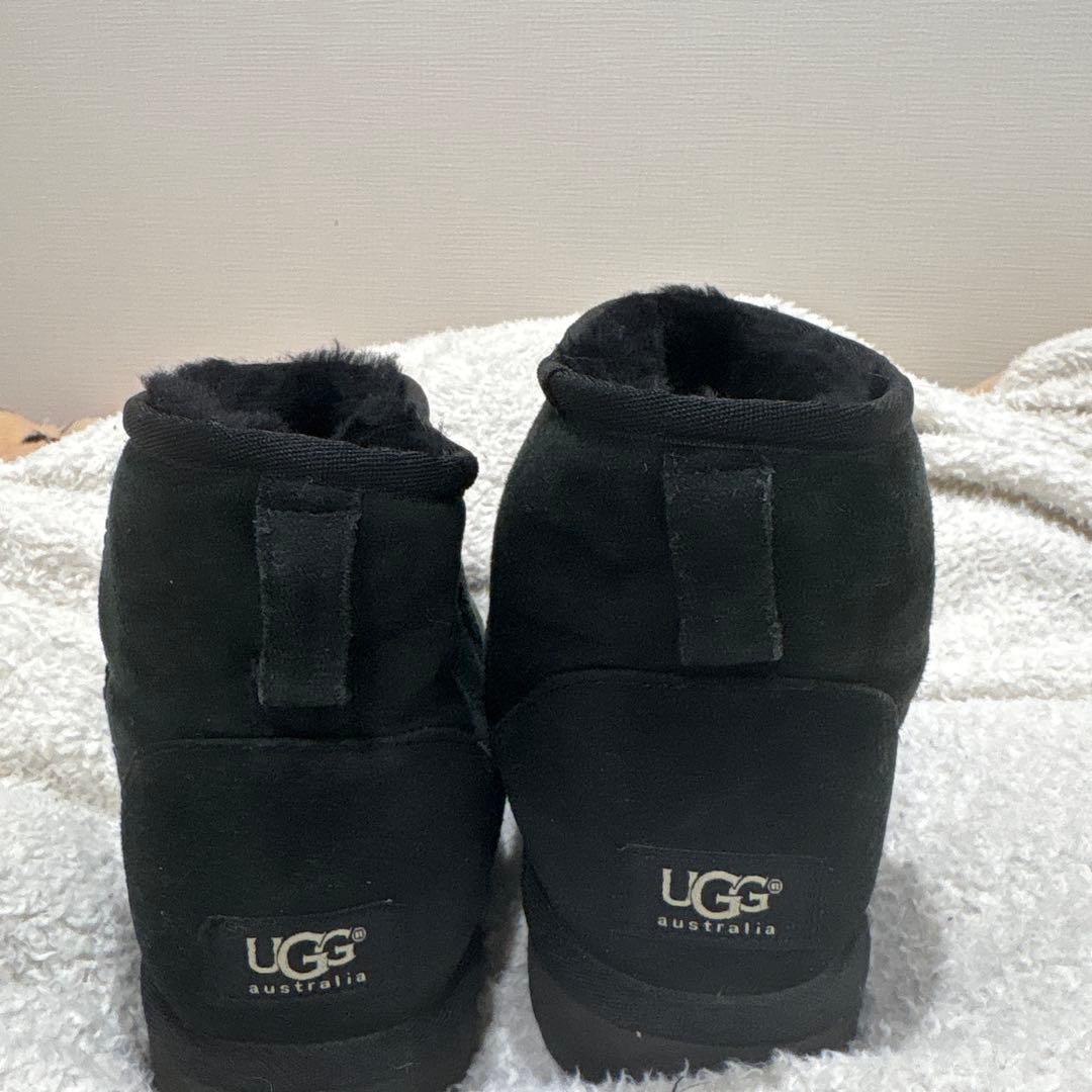 UGG ブラック ムートンブーツ 25cm