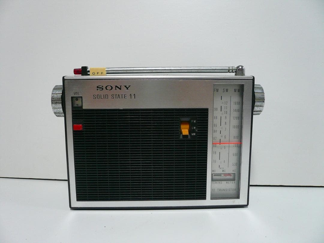 昭和レトロ SONY 3バンド ラジオ TFM-110F FM/SW/MW 短波