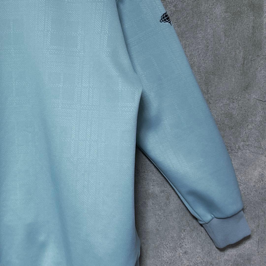 BEAMS GOLF ビームスゴルフ モックネック シャツ ライトブルー S