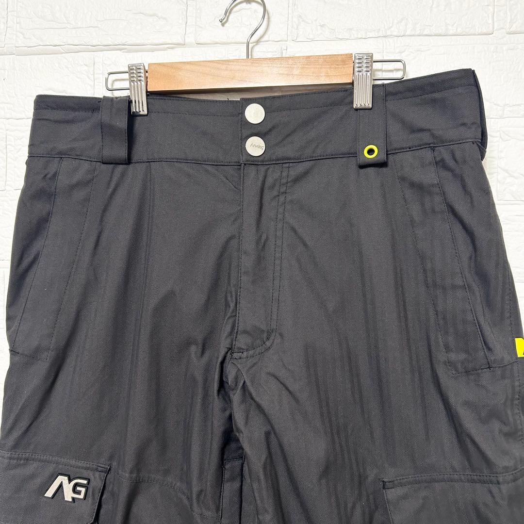 アナログ　バートン スノーボードウェア 上下セット 黒　ロゴ　ナイロン　【S】