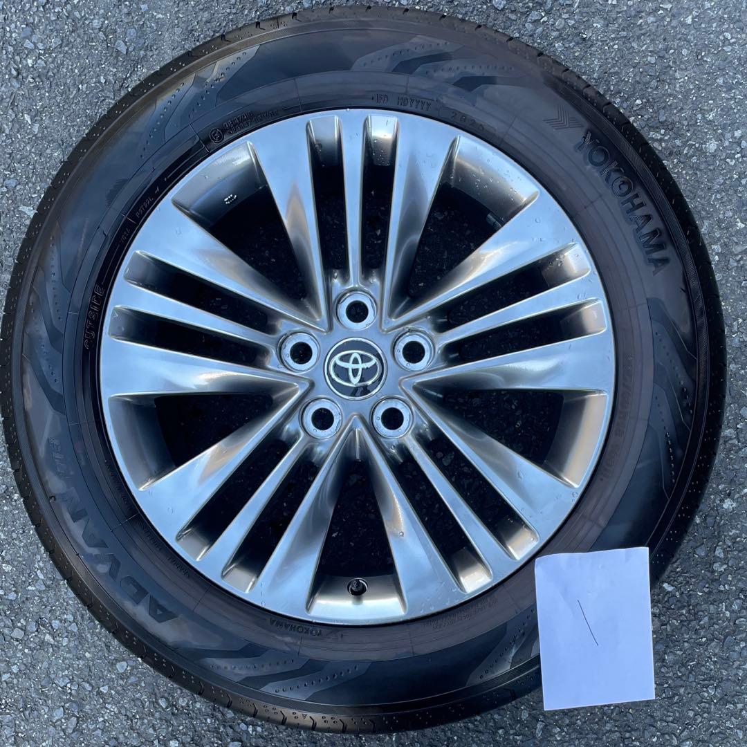 【美品】アルファード40系 Z 純正18インチ ホイール＋タイヤ ①