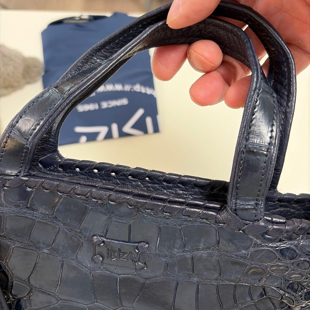 Ibiza ネイビー クロコダイル ハンド、ショルダー 2way 未使用品！