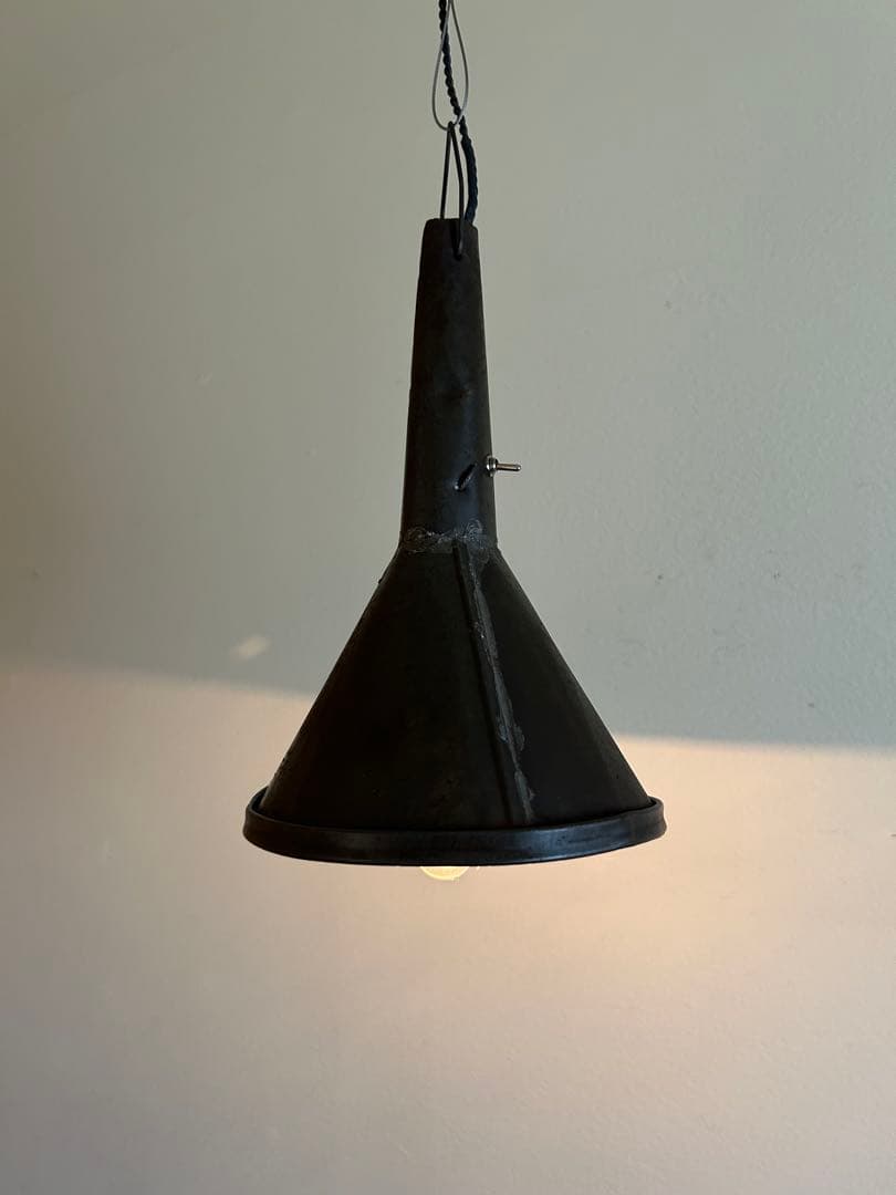 ワイヤーレール照明　古道具照明長さ調整　ワイヤーフック照明 ペンダントライト