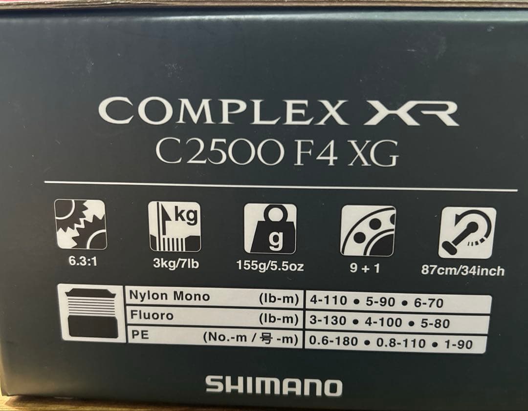【格安】シマノ25 COMPLEX XR C2500 F4 XG