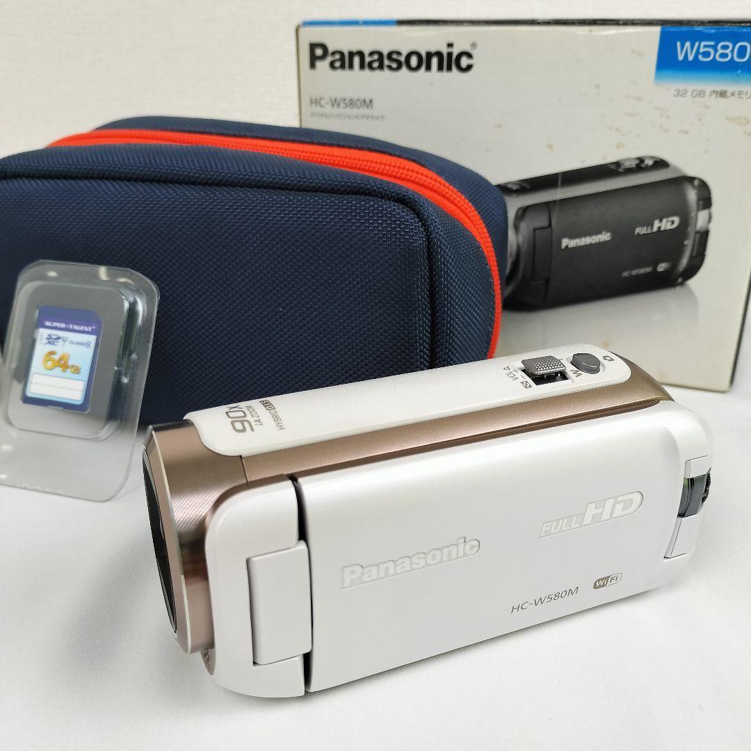 Panasonic　HC-W580M　ビデオカメラ　ケース　SDカード　セット