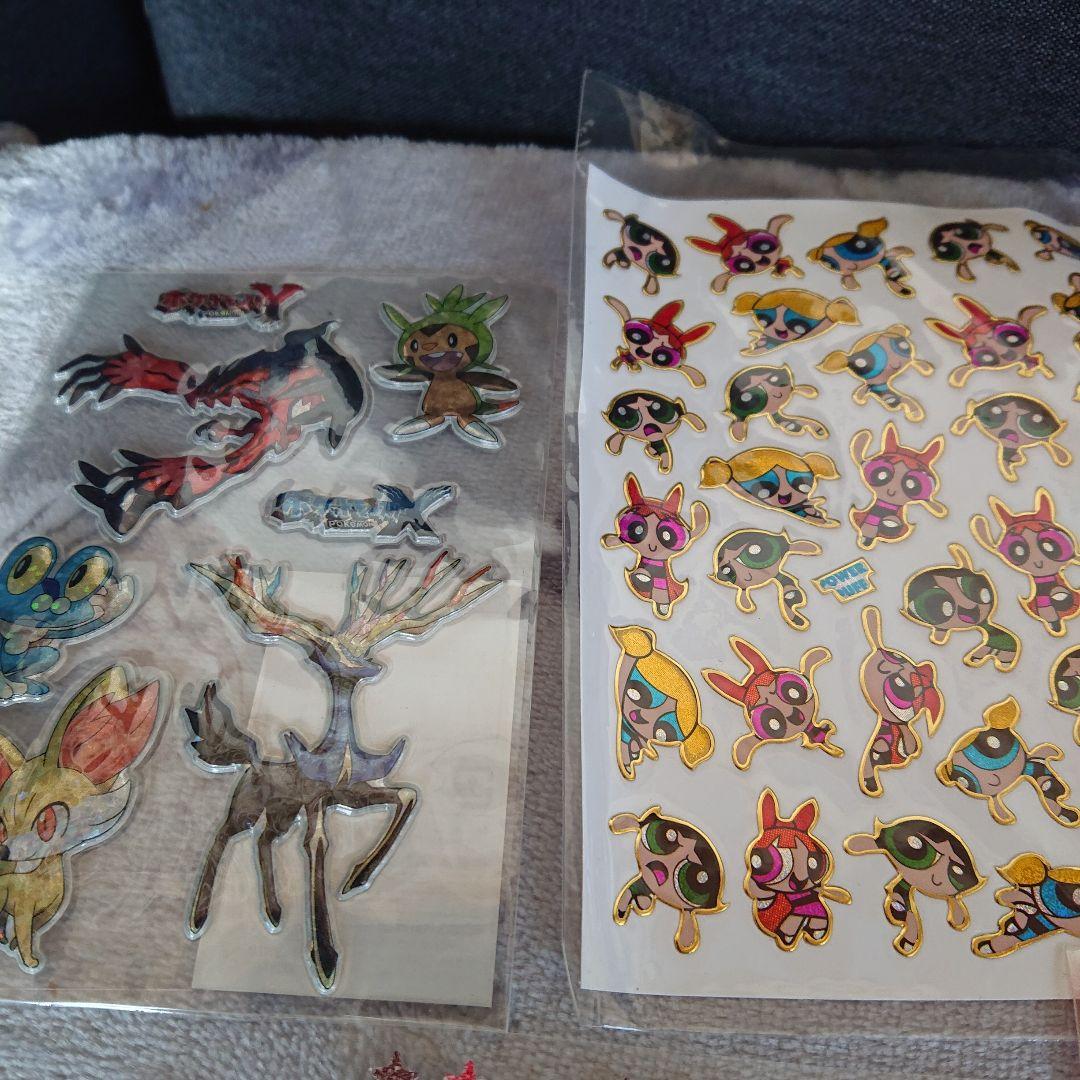 む*ぎ様 平成レトロ/当時物 シール まとめ売り ぷっくりシールあり ジャンク