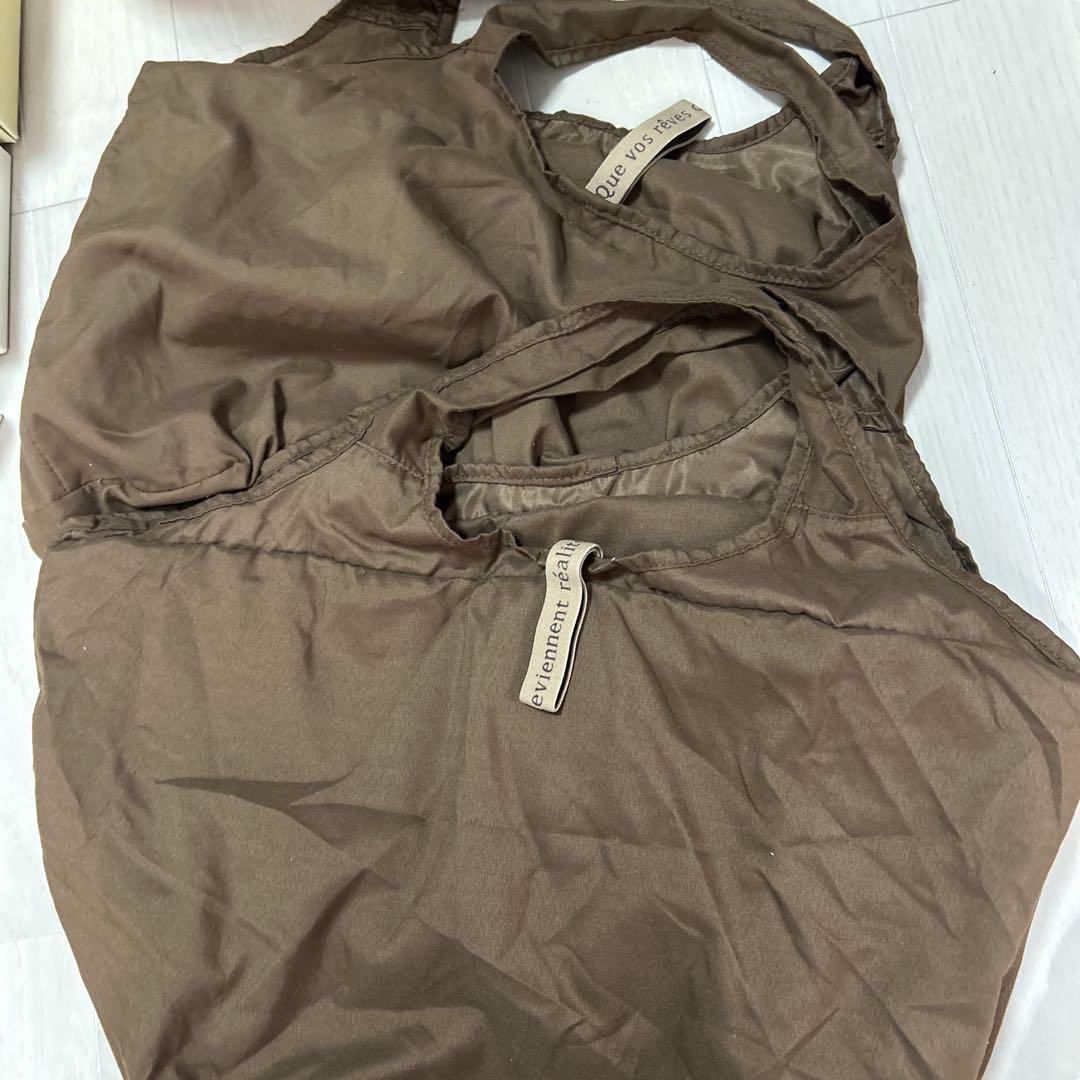 yumi ブラウン エコバッグ 中型