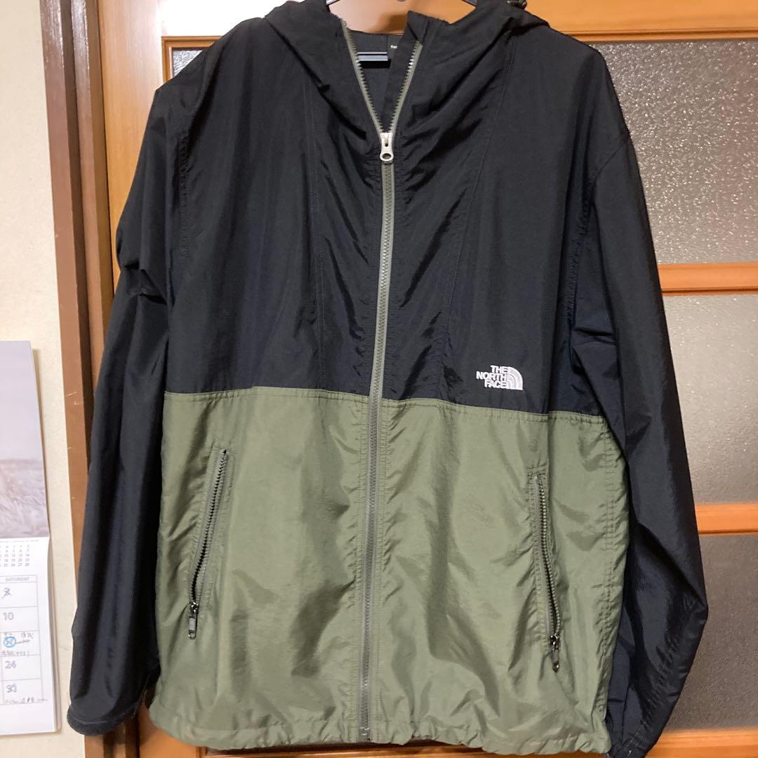 ノースフェイス　コンパクトジャケット　NP72230 サイズXL 黒xカーキ