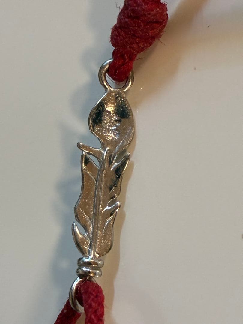 SYMPATHY OF SOUL フェザーブレスレットホワイトゴールドk18WG