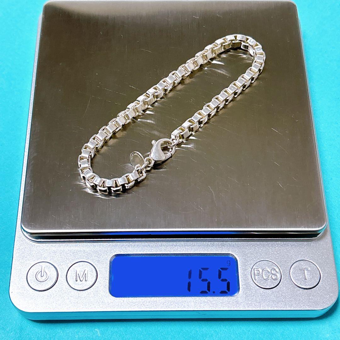 【美品】18.5cm ティファニー ベネチアン ブレスレット シルバー925