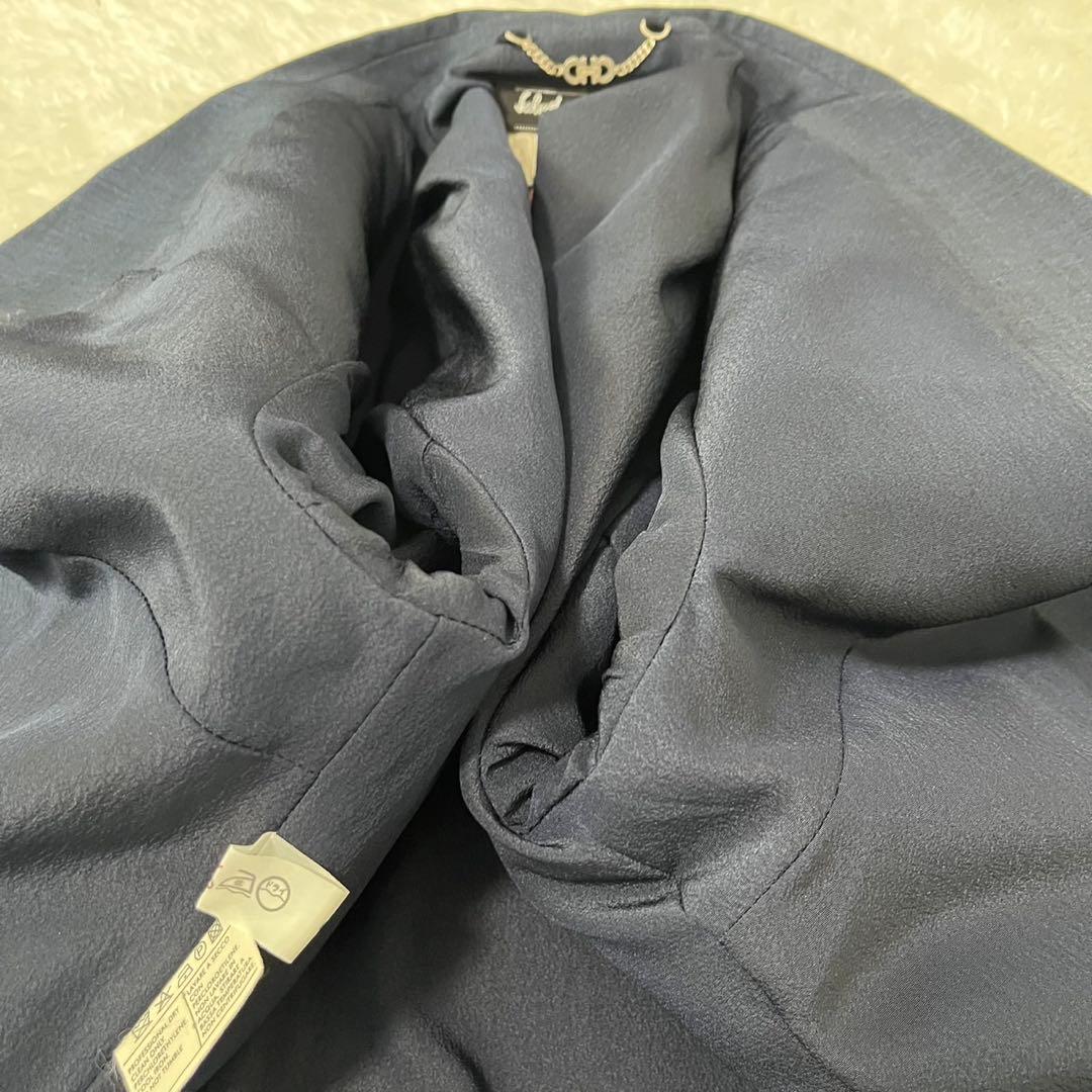 フェラガモ パンツスーツ セットアップ ダブルガンチーニ モヘヤ ネイビー