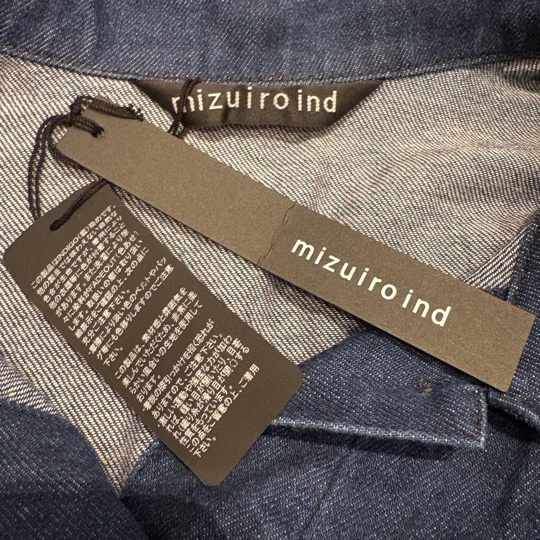 mizuiro ind デニムワイドシャツ　岡山デニム　タグ付き