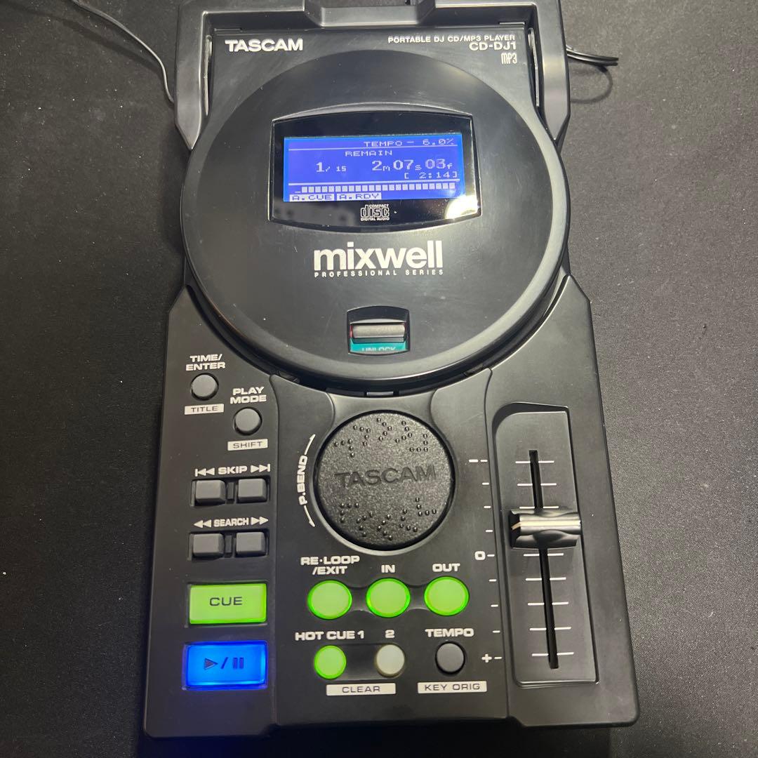 TASCAM CD-DJ1 CD/MP3プレーヤ- TT-M1　２台セット
