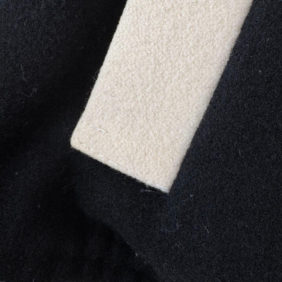 【希少】クレージュ　スタジャン　ブルゾン　ブラック　レディース　38 Y2K