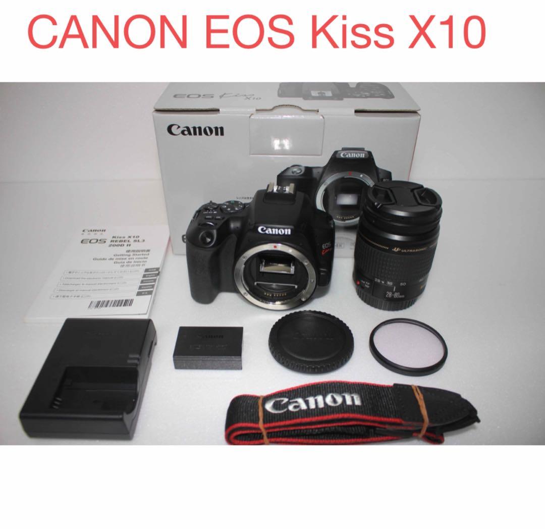 保証付き/デジタル一眼レフカメラ/canon kiss x10 標準レンズセット