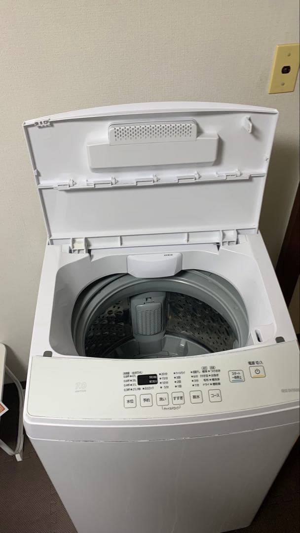 IRIS OHYAMA IAW-T703E 全自動洗濯機 7KG 2020年製