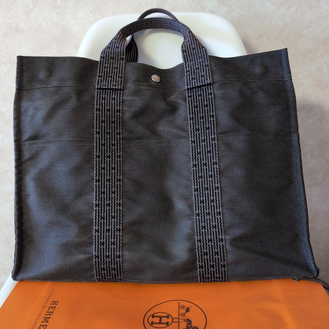 HERMES エールラインMM トートバッグ