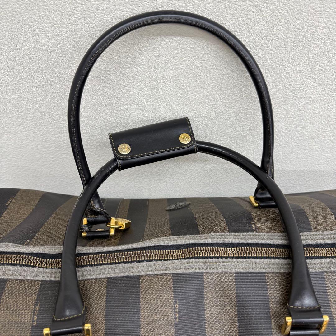 ナオト　フェンディ ペカン 2WAY ボストンバッグ 大容量 ブラウン