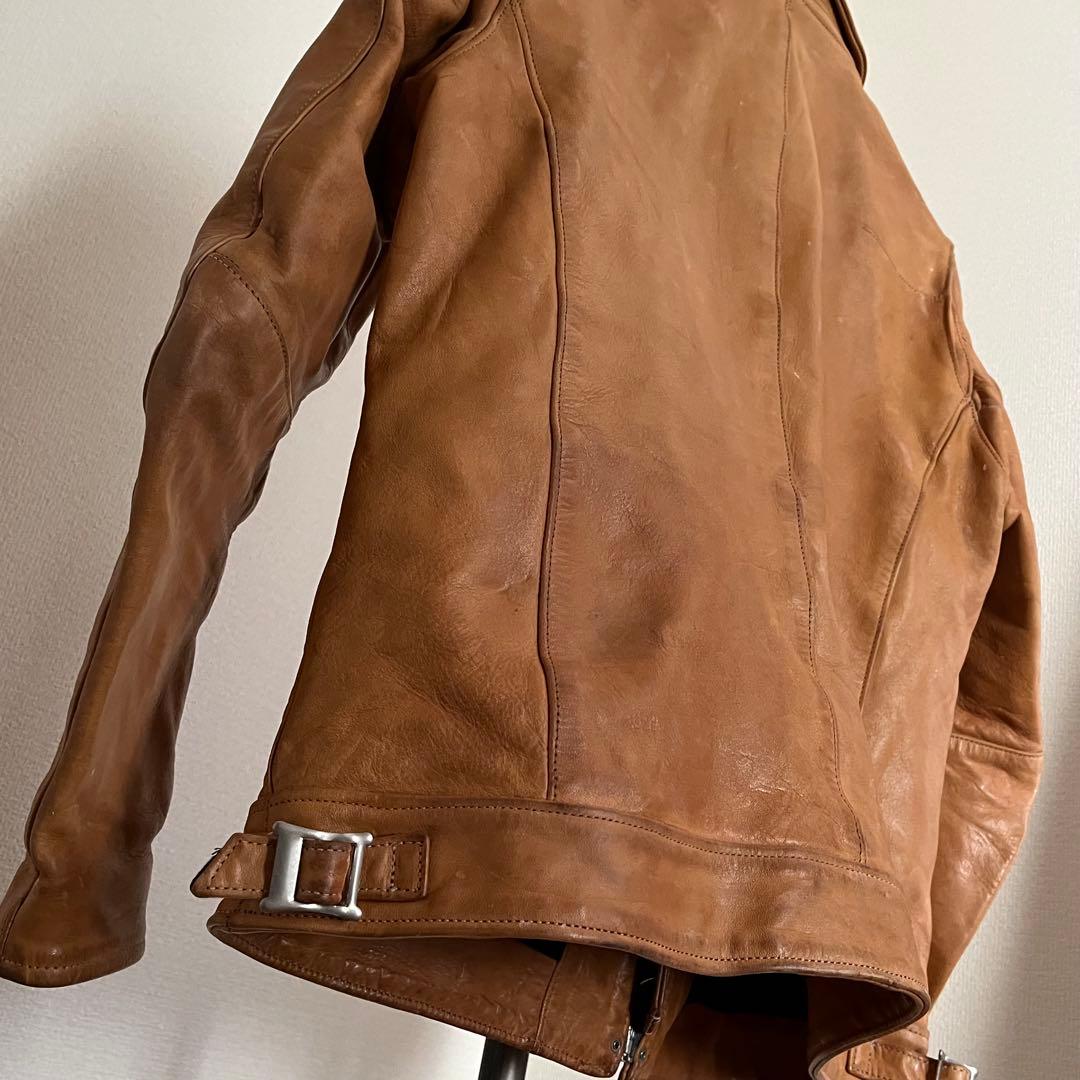 【希少❗️良品】 SANDINISTA ブラウン レザージャケット L