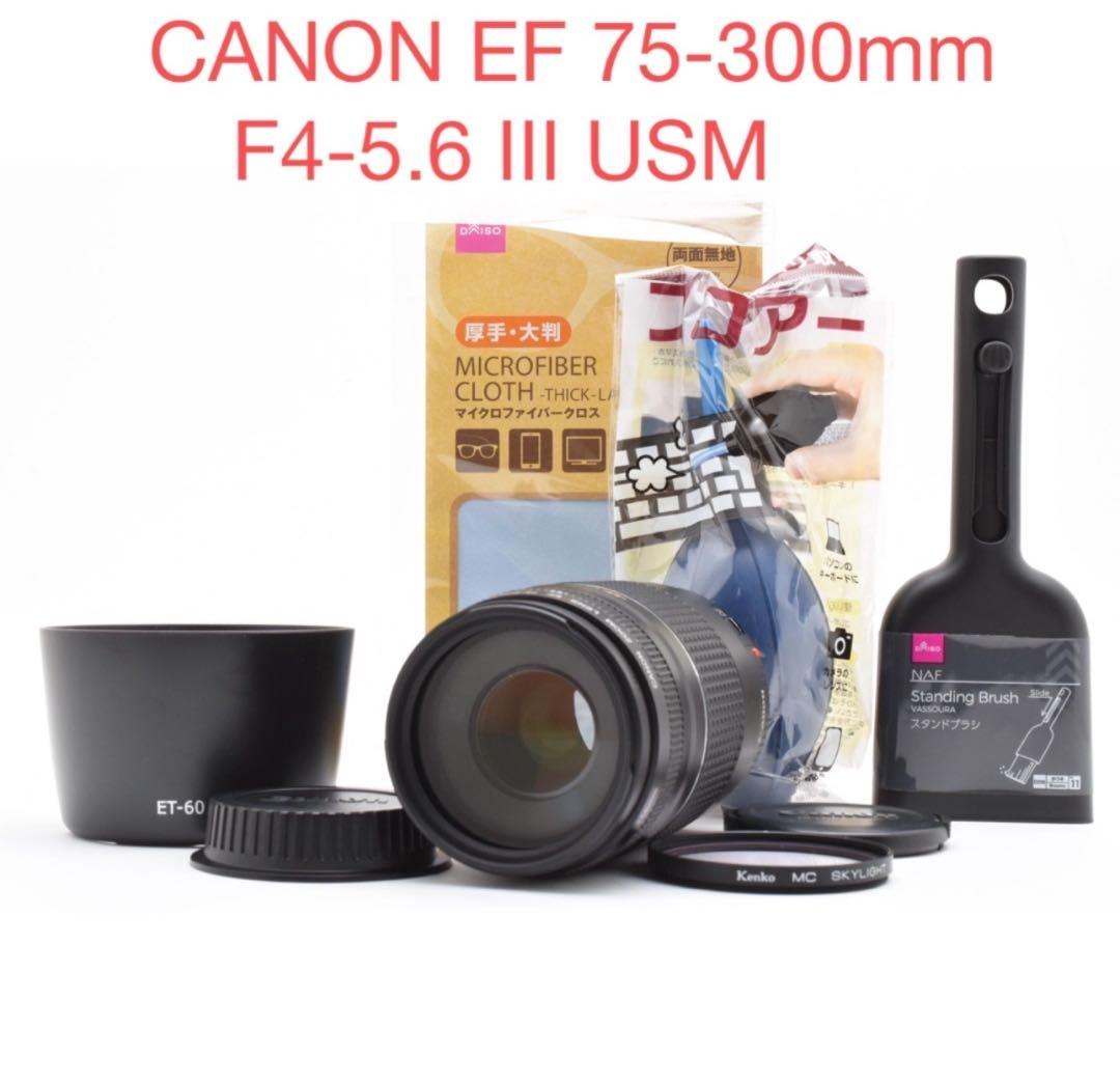 一眼レフカメラ　CANON EF 75-300mm F4-5.6 III USM
