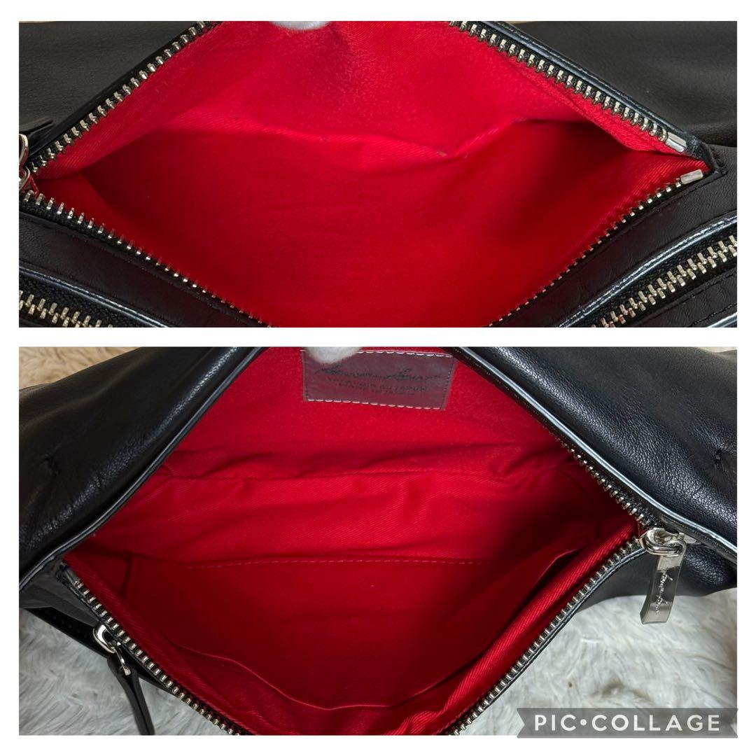 極美　kawa-kawa カワカワ　レザー　ボディバッグ　斜めがけ　肩掛け　金具