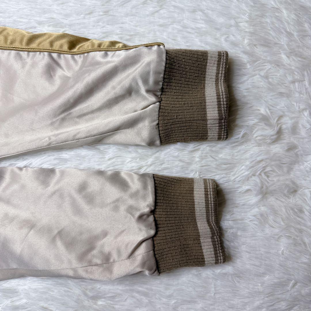 goaスカジャン 刺繍　ブラウン