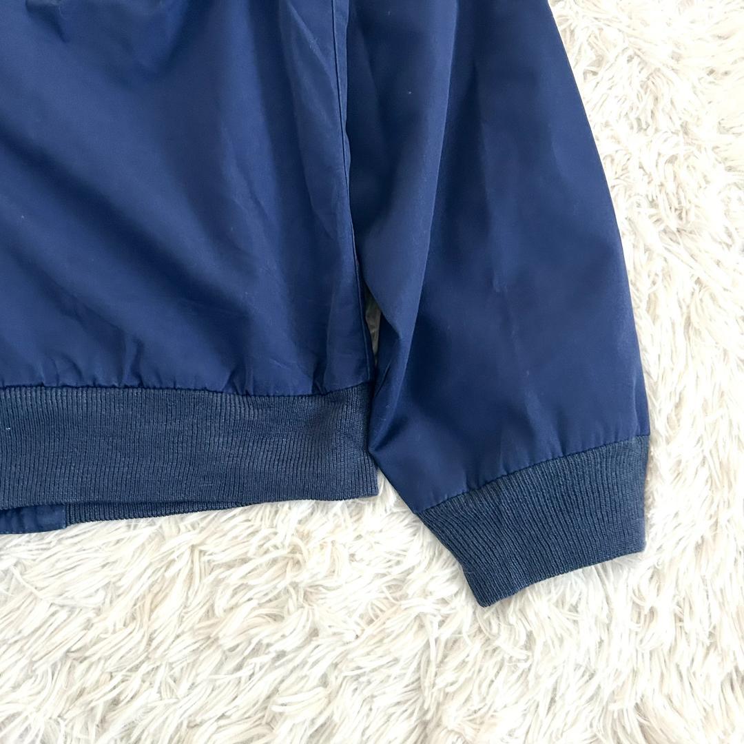 エディーバウアー ジャケット ハリントンジャケット ネイビー チェックM