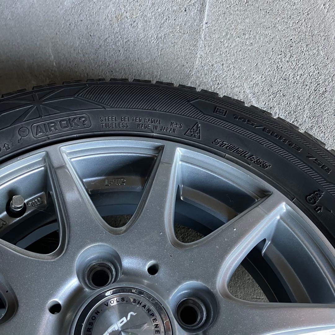 NBOX GOODYEAR アイスナビ6　13インチ スタッドレスホイールセット