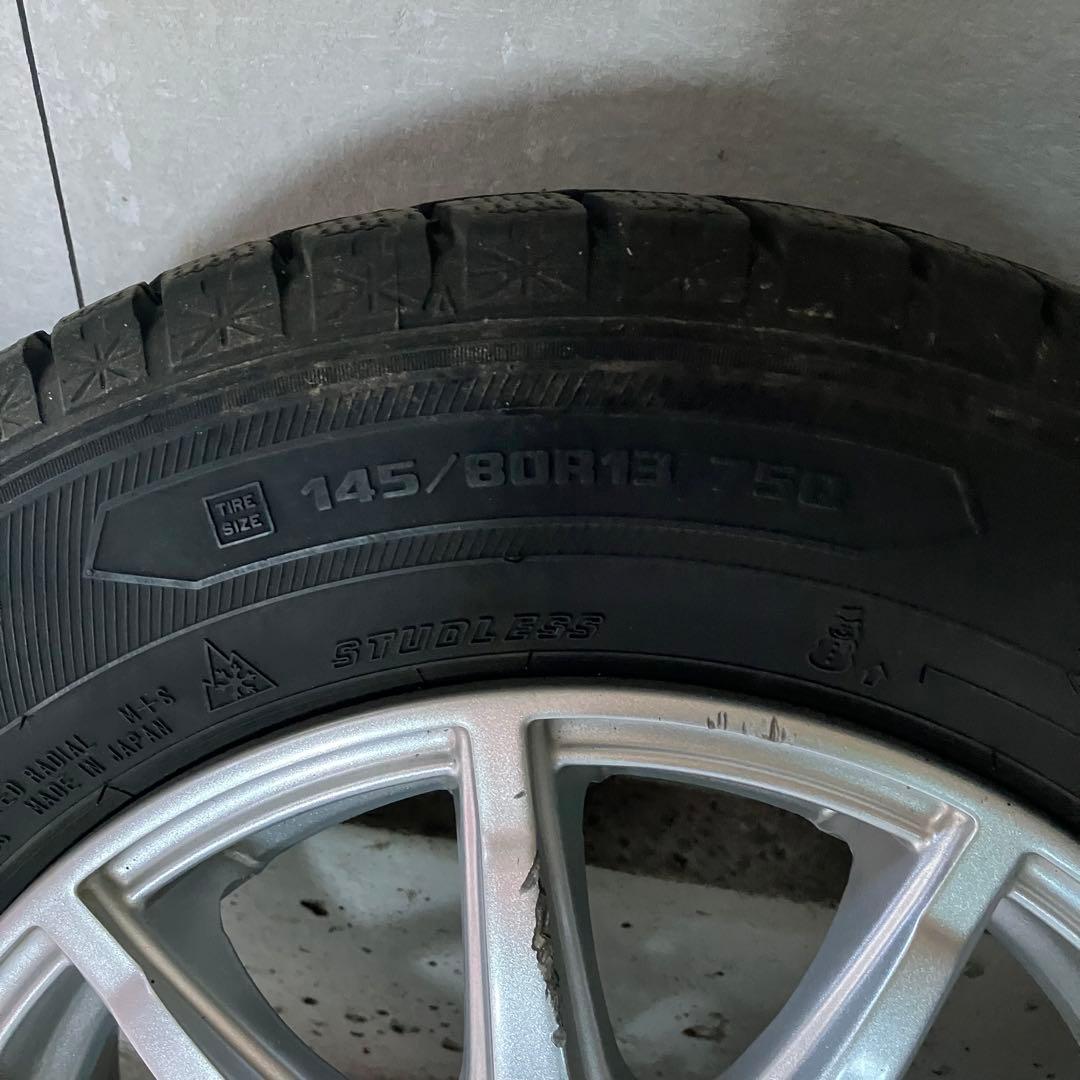 NBOX GOODYEAR アイスナビ6　13インチ スタッドレスホイールセット