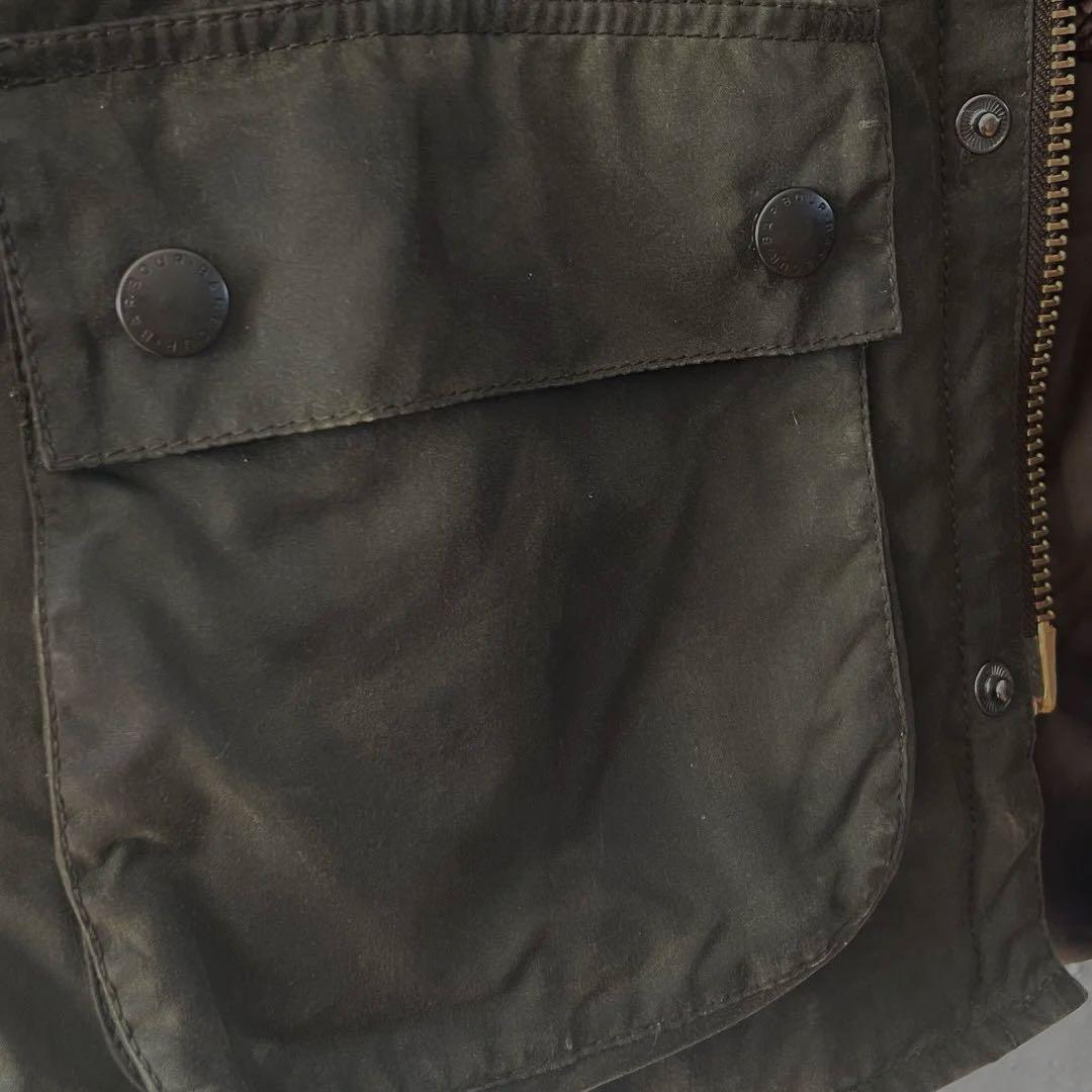 裏ボア 希少モデル Barbour BEDALE 34 Wax カーキ セージ