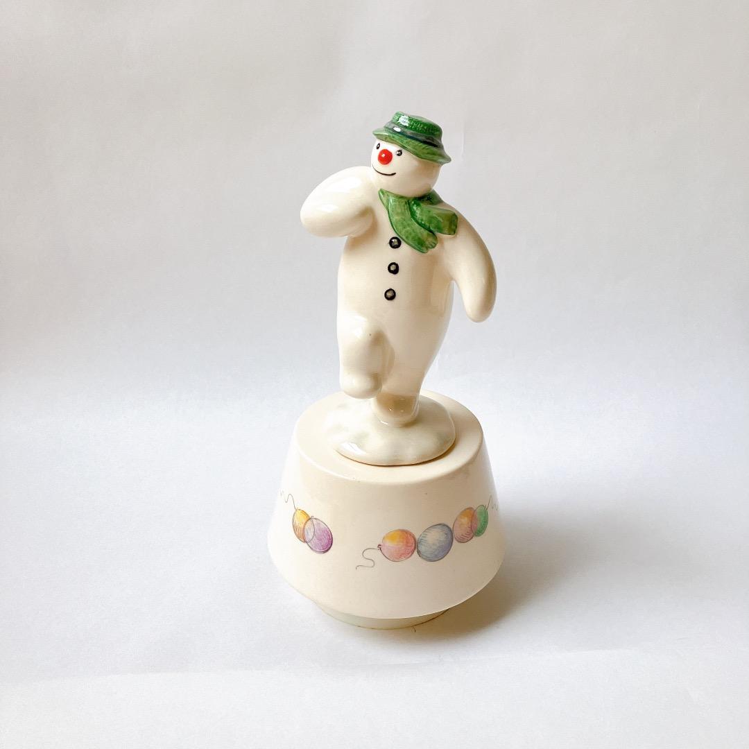 希少☘️レア☘️ロイヤルドルトン　スノーマン　オルゴール　アンティーク