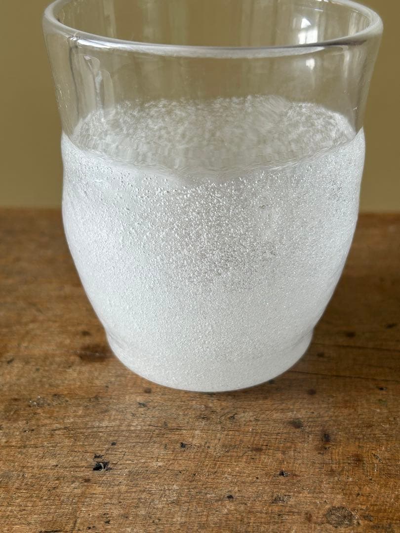 横山秀樹さん　ガラスコップ　手吹きガラス　エアバブル