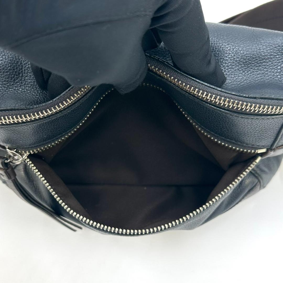 COACH コーチ トンプソン ボディバッグ スリングバッグ シボ革 ロゴ型押し